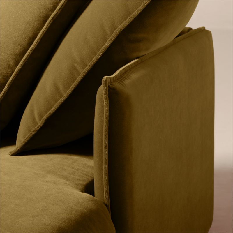 Corroy Scatter Back Brown Performance Velvet Right-Arm Chaise - image 5 of 10