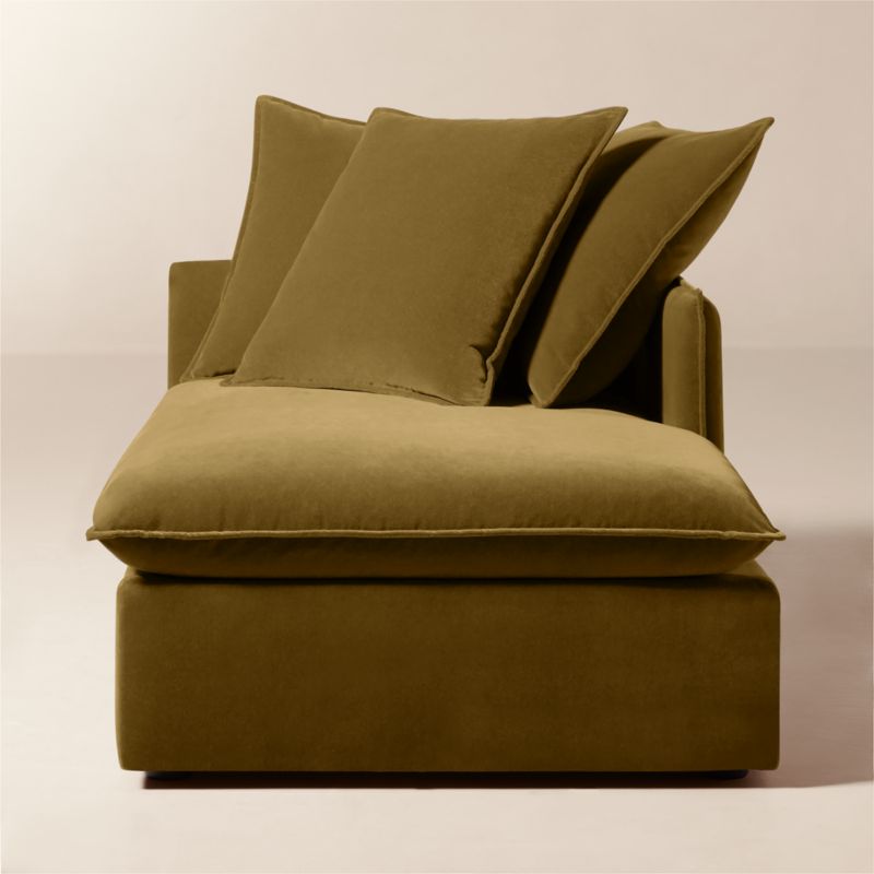 Corroy Scatter Back Brown Performance Velvet Right-Arm Chaise - image 3 of 10