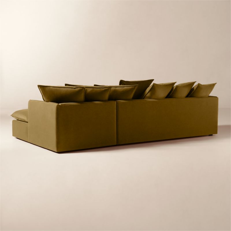 Corroy Scatter Back Brown Performance Velvet Right-Arm Sectional Sofa - image 4 of 10