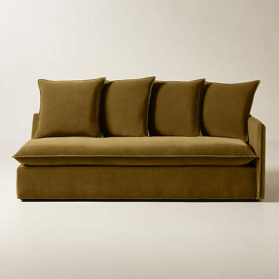 Corroy Scatter Back Brown Performance Velvet Right-Arm Sofa