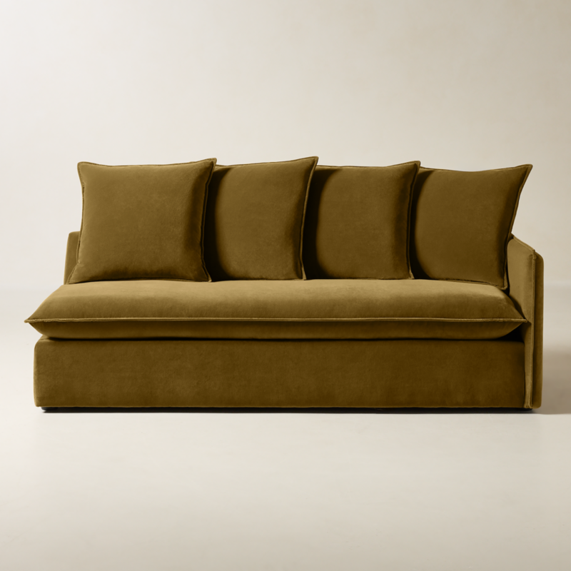 Corroy Scatter Back Brown Performance Velvet Right-Arm Sofa - image 0 of 10