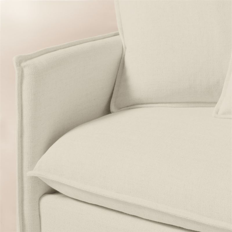 Corroy Scatter Back Ivory Performance Linen Left-Arm Sofa - image 5 of 7