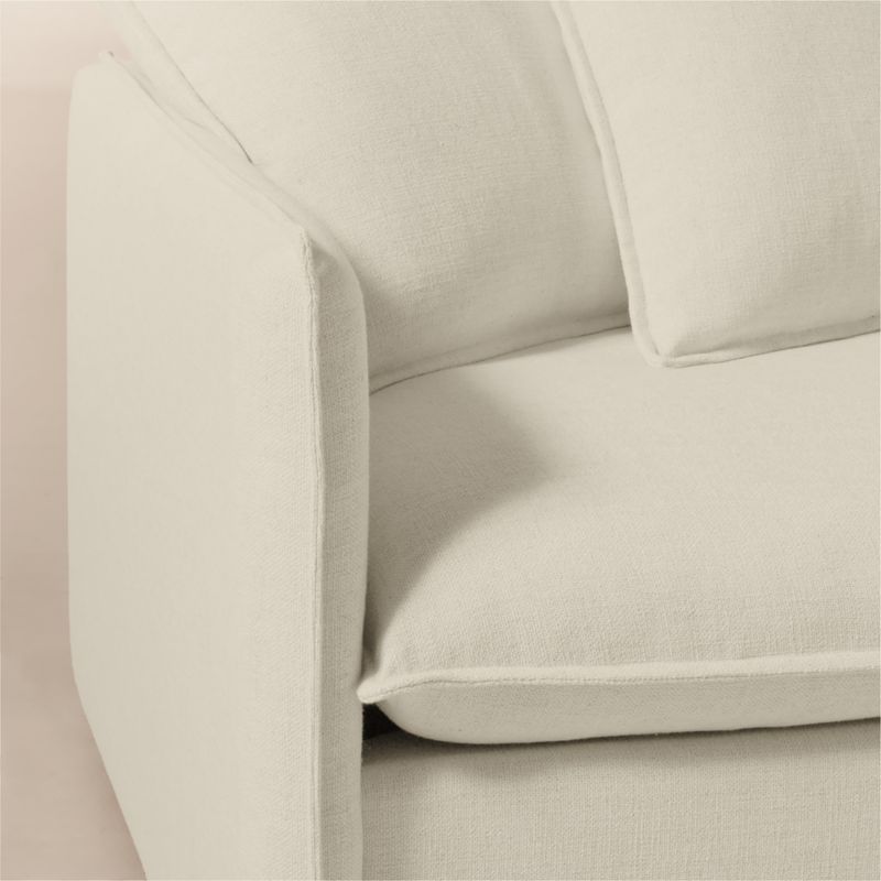 Corroy Scatter Back Ivory Performance Linen Left-Arm Sofa - image 4 of 7