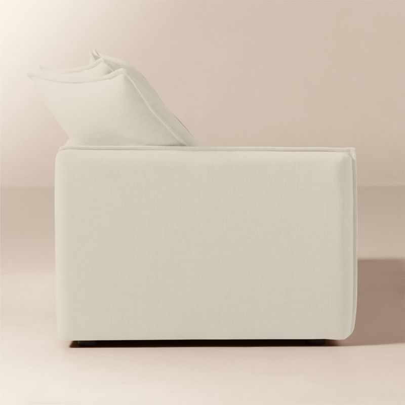 Corroy Scatter Back Ivory Performance Linen Left-Arm Sofa - image 2 of 7