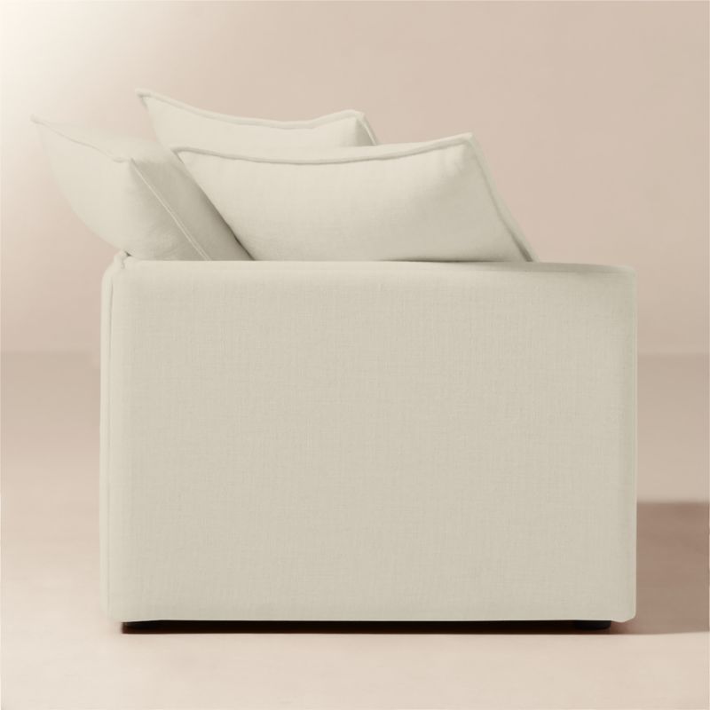 Corroy Scatter Back Ivory Performance Linen Right-Arm Chaise - image 2 of 7