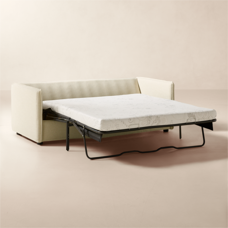 Corroy 78" Scatter Back Ivory Performance Linen Sleeper Sofa - image 2 of 8