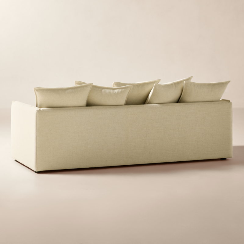 Corroy 93" Scatter Back Ivory Performance Linen Sofa - image 4 of 8