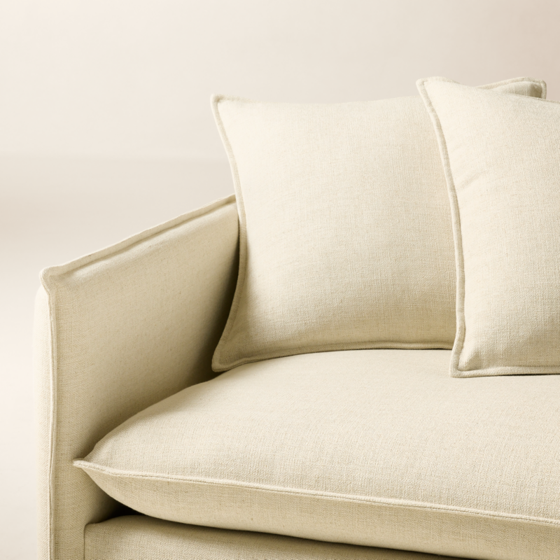 Corroy 93" Scatter Back Ivory Performance Linen Sofa - image 6 of 8