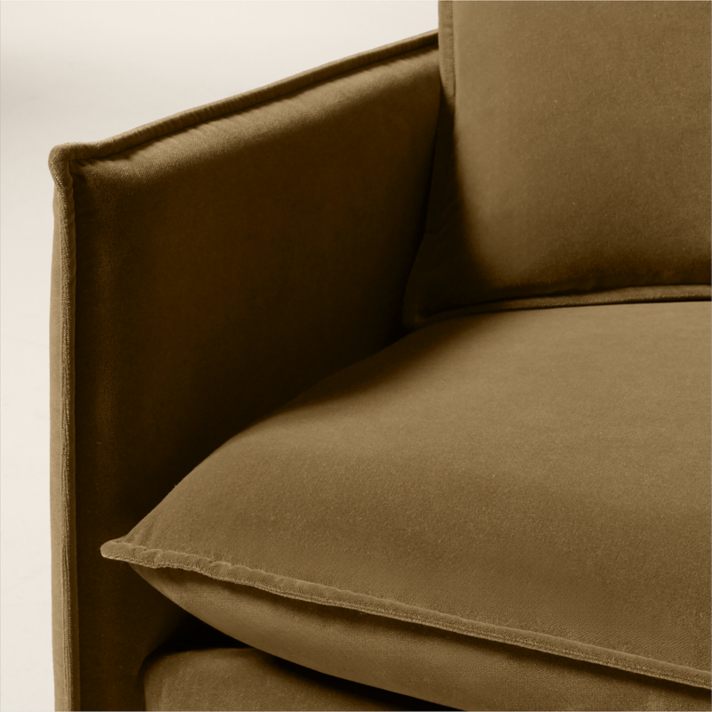 Corroy 93" Scatter Back Brown Performance Velvet Sofa - image 7 of 8