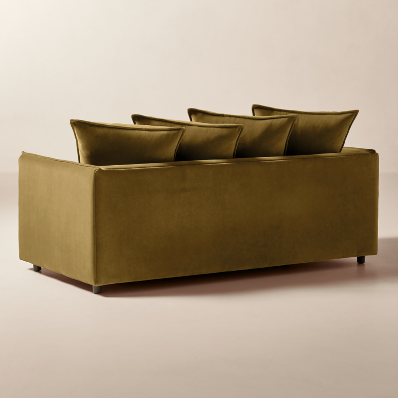 Corroy 78" Scatter Back Brown Performance Velvet Sleeper Sofa - image 5 of 8
