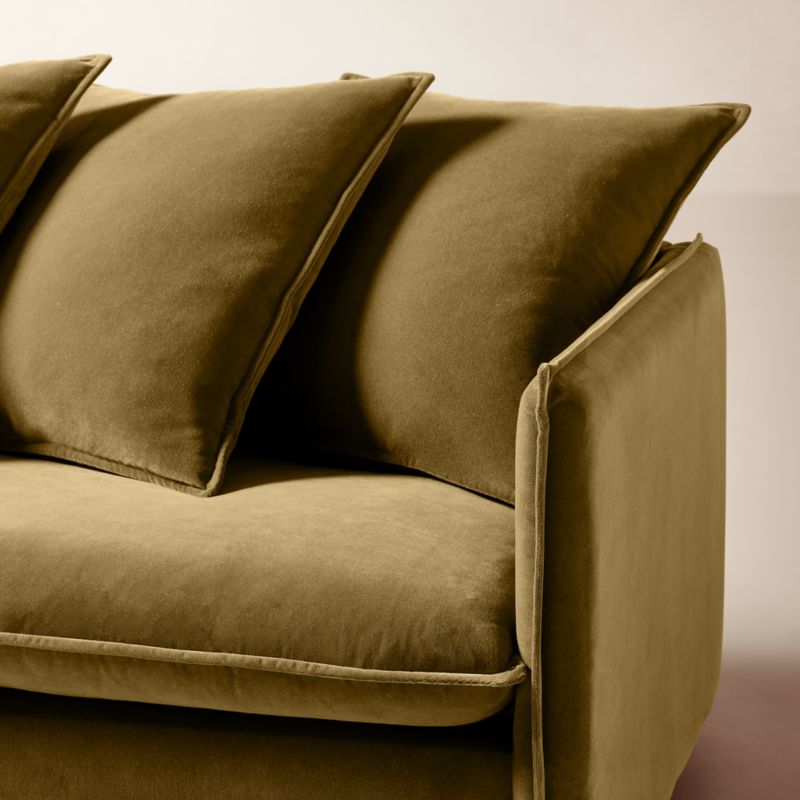 View Corroy 78" Scatter Back Brown Performance Velvet Sleeper Sofa - image 7 of 8