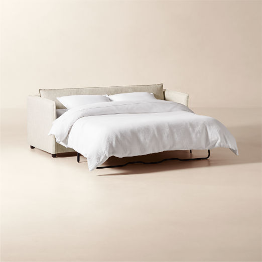 Corroy 78.25" Natural Linen Sleeper Sofa