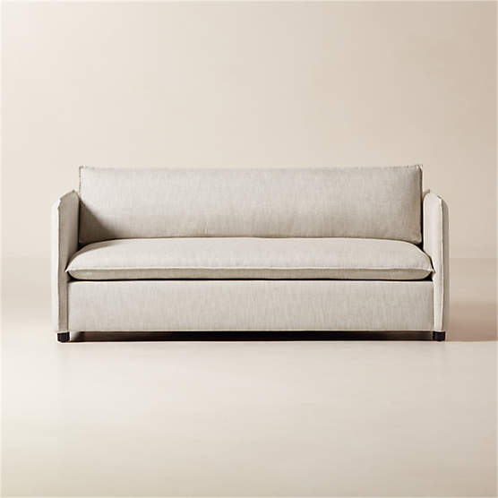 Corroy 78.25" Natural Linen Sleeper Sofa