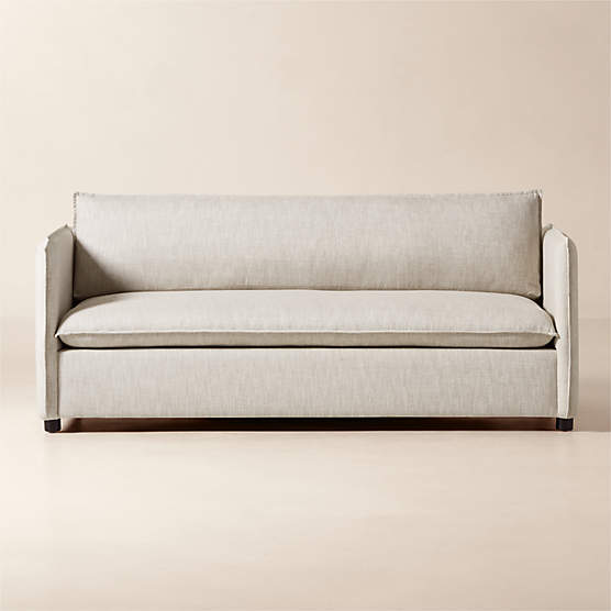 Corroy 78.25" Natural Linen Sleeper Sofa