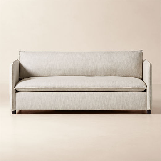 Corroy 78.25" Natural Linen Sleeper Sofa