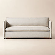 Una 84" Grey Fabric Sleeper Sofa