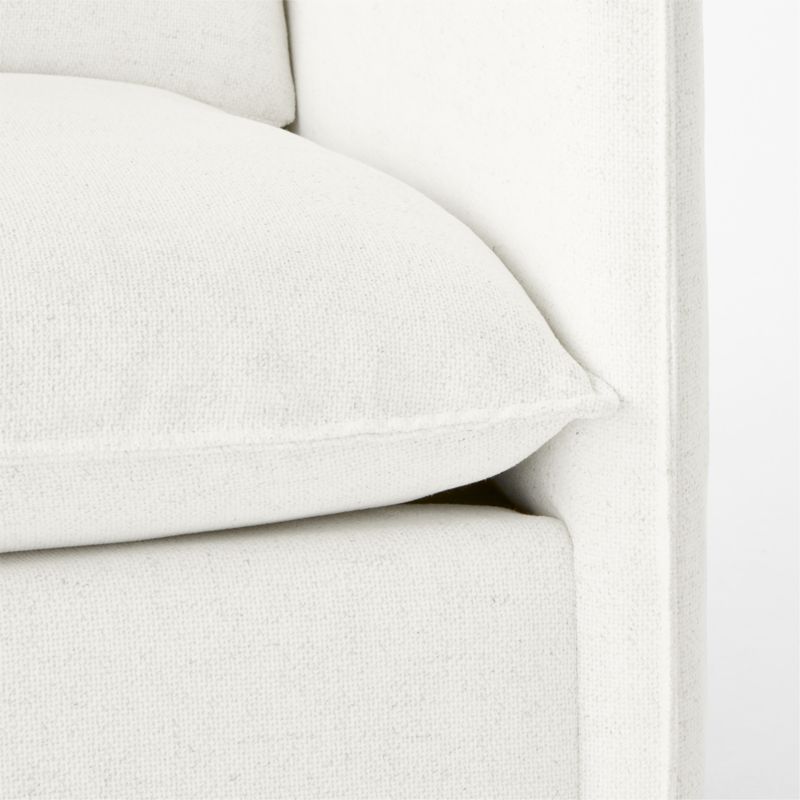 Corroy White Performance Fabric Chair and a Half - image 9 of 9