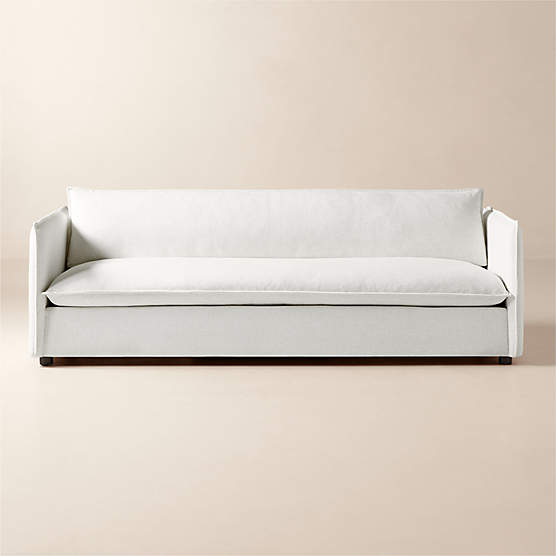 Corroy 92.75" White Performance Fabric Sofa