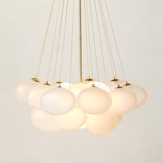 Corvina Unlacquered Polished Brass Chandelier