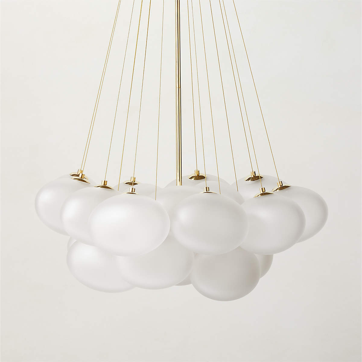 Corvina Glass Bubble Chandelier + Reviews CB2