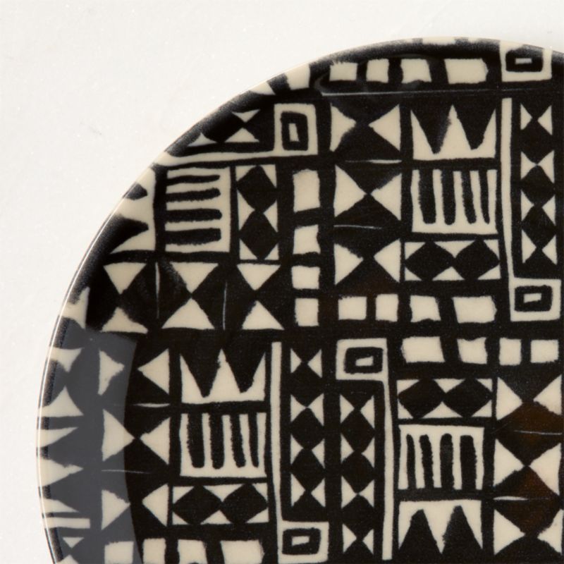 Corvo White and Black Patterned Salad Plate by Ackerman - image 1 of 4