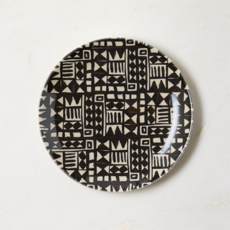 Corvo White and Black Patterned Salad Plate by Ackerman - image 0 of 4