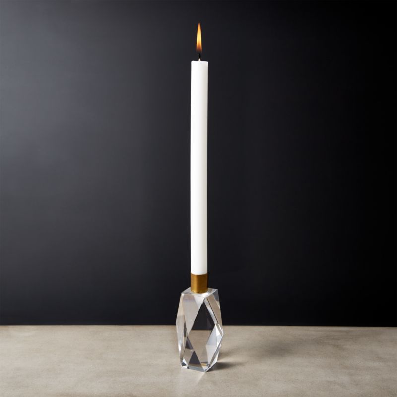 Cosette Crystal Taper Candle Holder Small - image 3 of 8