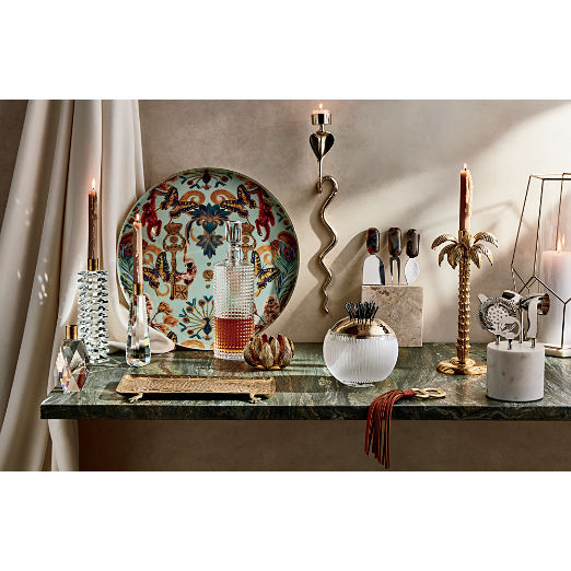 Regal Monkeys Round Serving Tray by Matthew Williamson