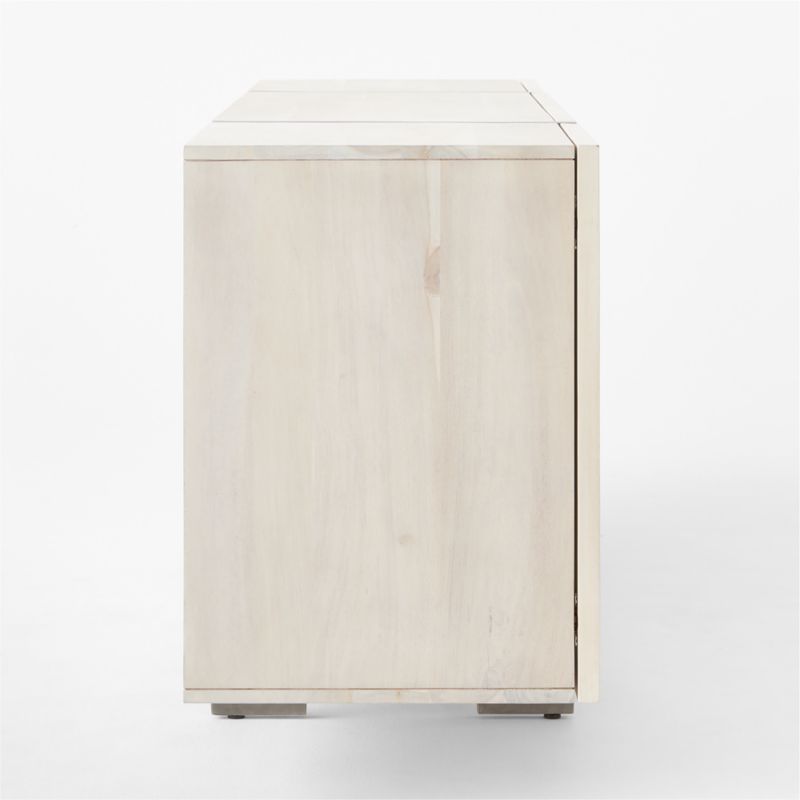 Costela 74" White Wash Acacia Wood Credenza - image 8 of 11