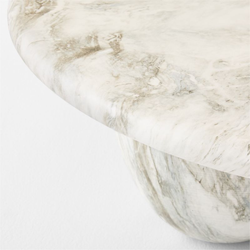 Cova Round Marbled Resin Outdoor Coffee Table - image 5 of 6