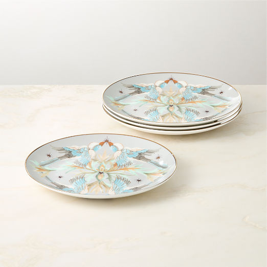 Covey Dove Appetizer Plates Set of 4