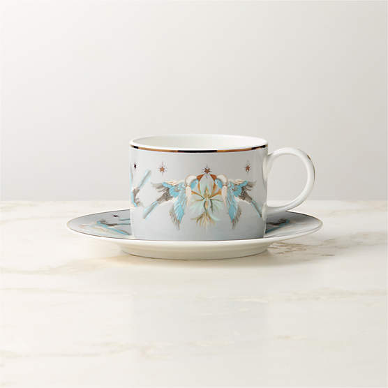 Covey Dove Teacup and Saucer
