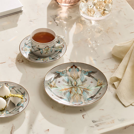 Covey Dove Teacup and Saucer