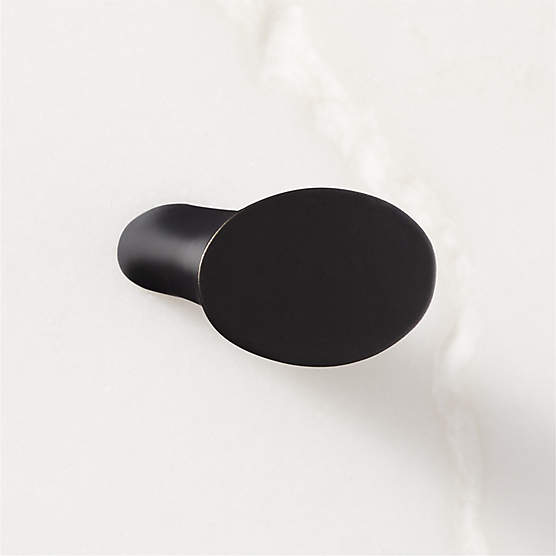 Cravat Matte Black Knob 1.25"