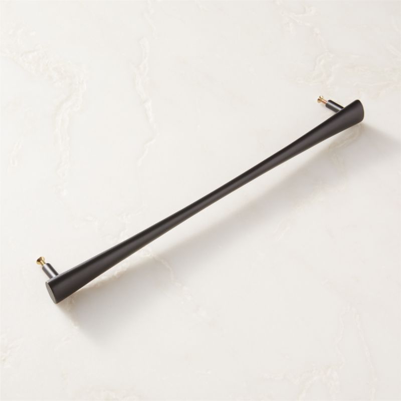 Cravat Matte Black Tapered Cabinet Handle 12" - image 3 of 5