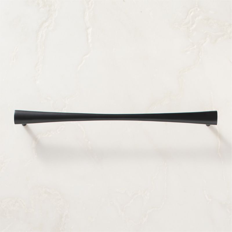 Cravat Matte Black Tapered Cabinet Handle 12" - image 2 of 5