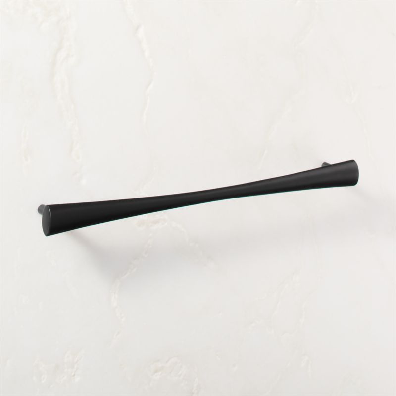 Cravat Matte Black Tapered Cabinet Handle 12" - image 0 of 5