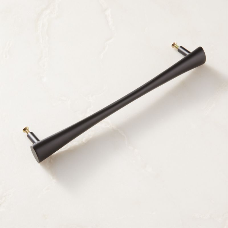 Cravat Matte Black Tapered Cabinet Handle 8" - image 3 of 5