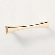 Cravat Matte Black Tapered Cabinet Handle 4"