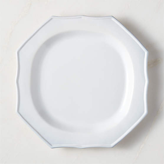 Cremieux White Ceramic Octagonal Dinner Plate by goop