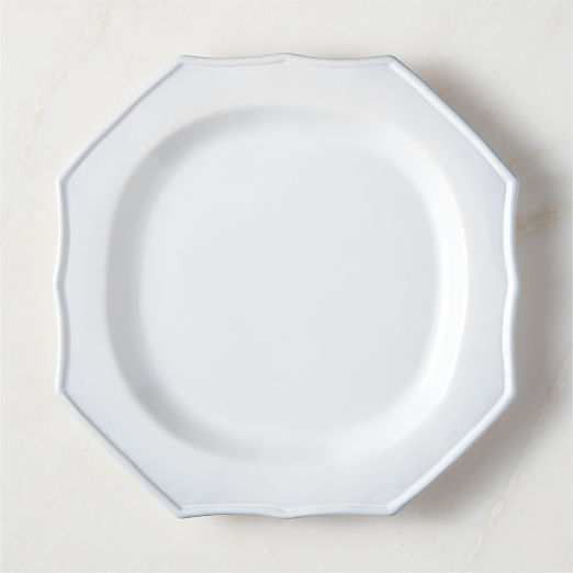 Cremieux White Ceramic Octagonal Dinner Plate by goop