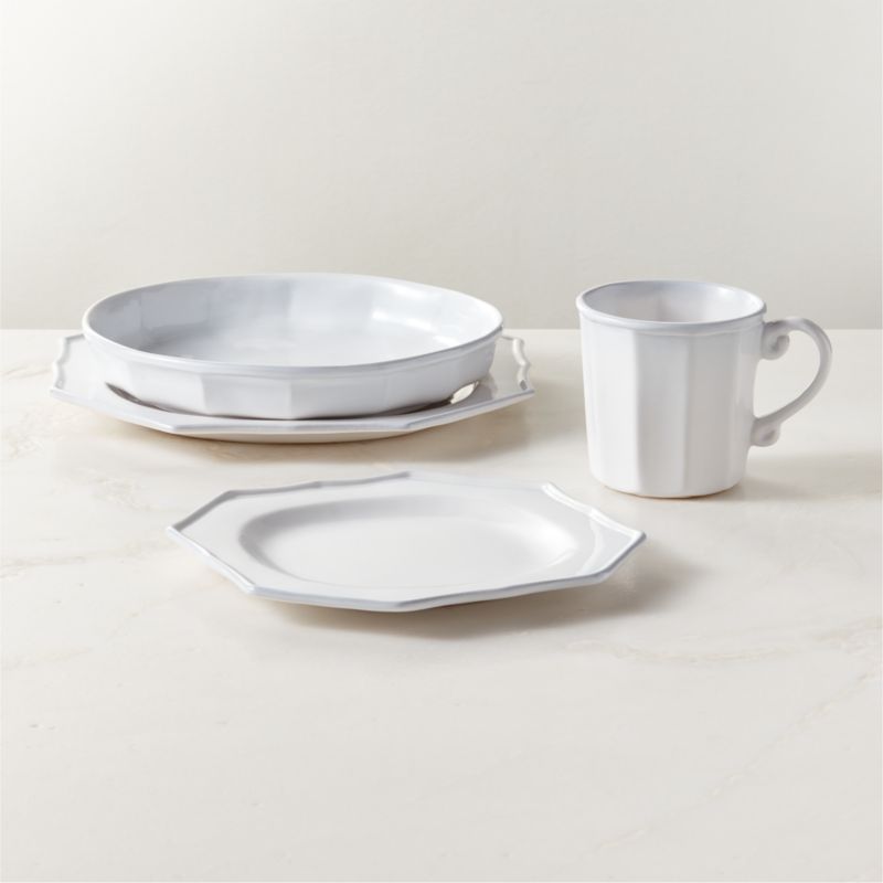 Cremieux White Ceramic Dinnerware Set With Pasta Bowl by goop - image 0 of 5