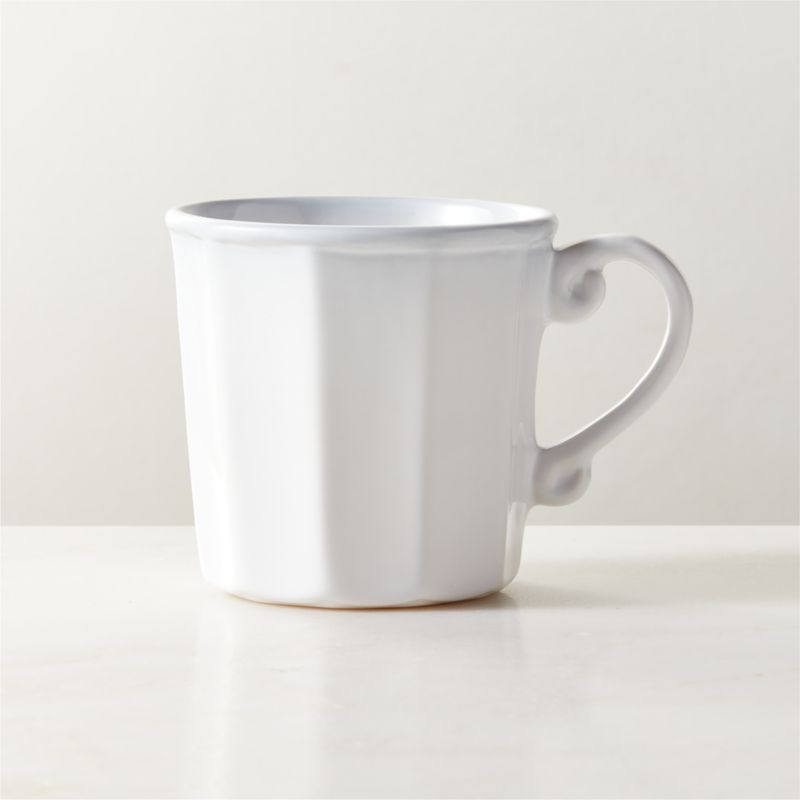 Viewing product image Cremieux White Ceramic Paneled Mug 15oz by goop - image 1 of 3