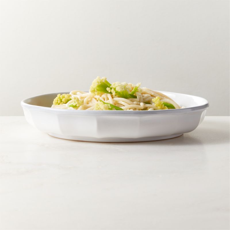 Cremieux White Ceramic Paneled Pasta Bowl by goop - image 1 of 5