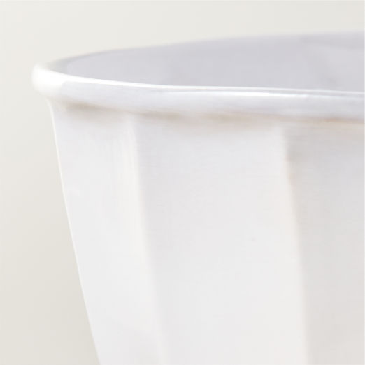 Cremieux White Ceramic Paneled Serving Bowl by goop