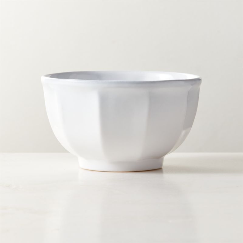 View Cremieux White Ceramic Paneled Soup Bowl by goop details