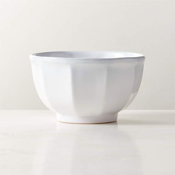 Cremieux White Ceramic Paneled Soup Bowl by goop