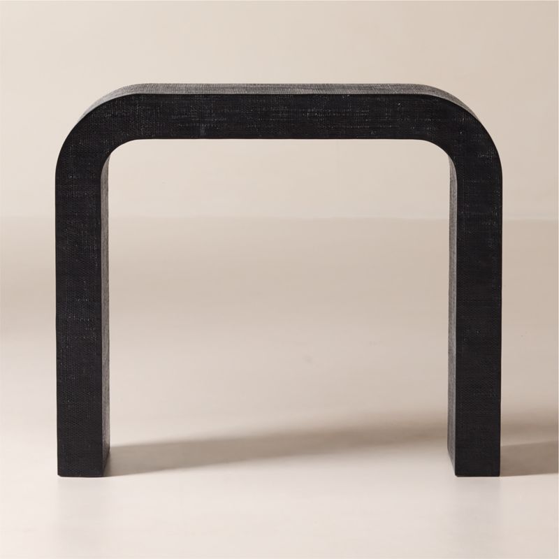 Viewing product image Crescent 36" Black Resin Console Table - image 1 of 4