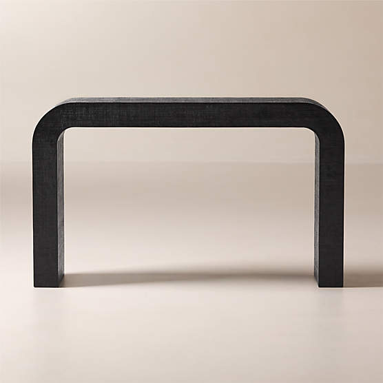 Crescent 52" Black Resin Console Table