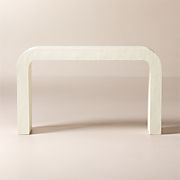 Irwin 71" White Marble and Natural Oak Media Console Model C7305 by Paul McCobb